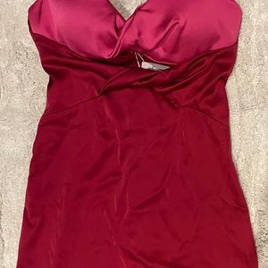 *Oh Polly* Lavish Life Twist Cut Out Satin Dress